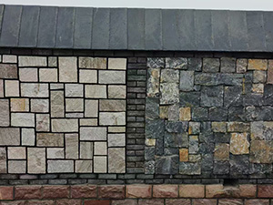 slate stone park wall